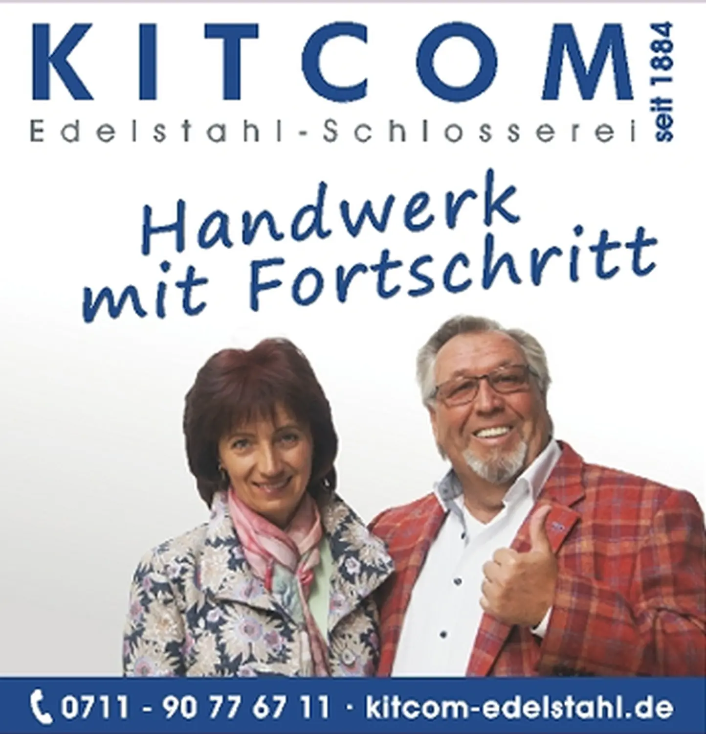 Kitcom edelstahl Schlosserei-Banner